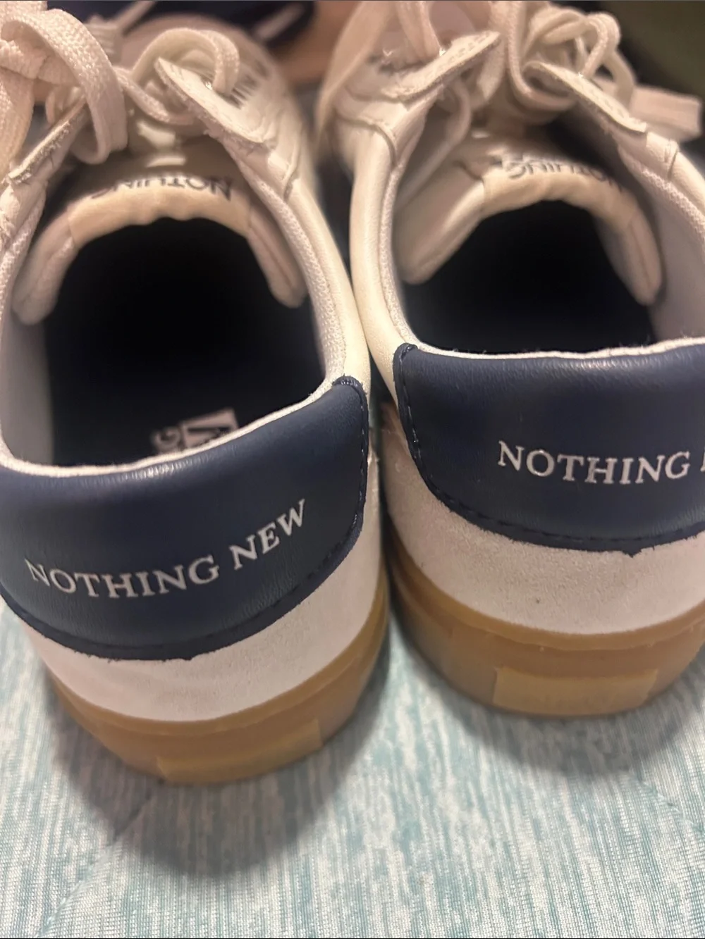 Nothing New White Low-Top Sneakers